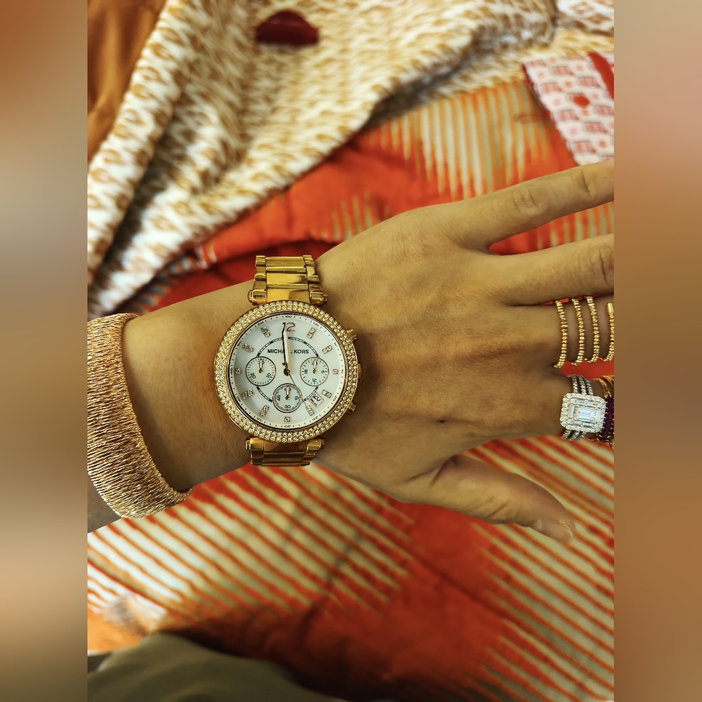 Michael Kors Gold Chronograph Watch